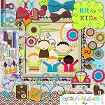 Free scrapbook kit “For kids” from Regina Falango
