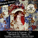 Scrapbook Freebie “True Love” by tootypupscraps
